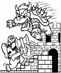 2 mode of super mario bros. Mario Bros Free Printable Coloring Pages For Kids