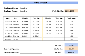 Daily free printable time sheets pdf. Free Billing Timesheet Templates Excel Pdf Word