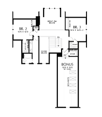 Upper Floor Plan Image For Mascord Bayliss Modern Farmhouse With Open Layout Upper Floor Plan Contemporary House Plans House Plans Summer Relaxation