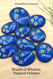 Words Of Wisdom Painted Stones Set Of 10 Affirmation Rocks Encouragement Rocks Custom Painted Rocks Wisdom Stones Affirmation Stones In 2021 Rock Painting Designs Painted Rocks Kids Painted Rocks