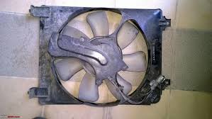 Your condenser fan motor is located usually on the top of the condenser or on the side of it. Honda Civic Diy Replacing The Condenser Fan Motor Team Bhp