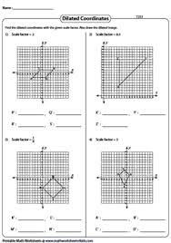 The examiner should answer all questions. Dilation With Center At Origin Dilation Worksheets