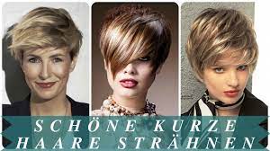 Kurze dunkle haare sind für viele frauen ein ausweg und eine leichte frisur, die zu jedem look passt. Schone Kurze Haare Strahnen Youtube