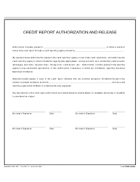 When you sign an application for credit, you allow the lender to access your credit report. Credit Report And Authorization Release Free Download