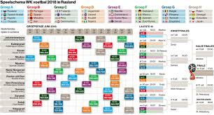 De openingswedstrijd wordt gespeeld op vrijdag 11 juni 2021 in het stadio olimpico in rome tussen turkije en italië. Check Hier Het Hele Speelschema Van Het Wk Voetbal In Rusland Sportnieuws