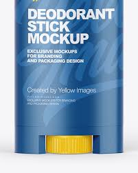 Plastic Deodorant Stick Mockup In Bottle Mockups On Yellow Images Object Mockups