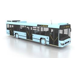 Low Floor Motor Bus 3d Model Motivaciya