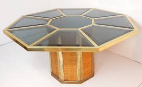 Use an octagon top or circular top. Italian Glam Octagonal Dining Table By Romeo Rega 1970s 130891