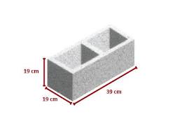 Imagem de Bloco de concreto estrutural 19x19x39