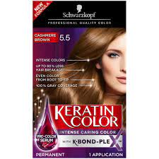 Suitable for all hair types and textures it provides an even and vibrant color result. Schwarzkopf Keratin Color Permanent Hair Color Cream 5 5 Cashmere Brown Walmart Com Walmart Com