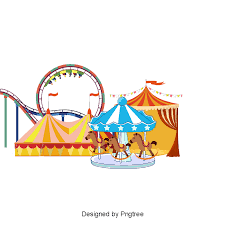 Happy Amusement Park Happy Roller Coaster Merry Go Round Png Transparent Clipart Image And Psd File For Free Download Cartoon Background Amusement Park Cartoon Styles