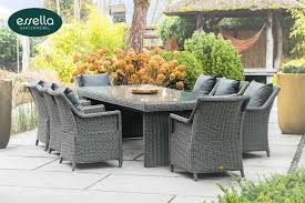 You can check price from user. Essella Polyrattan Sitzgruppe Dubai 8 Personen Too Design Gartenmobel