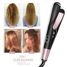 Take your flat iron and hold it downward. 2 In 1 Twisted Flat Iron Straight Curl Tourmaline Ceramic Hair Straightener Curler Dual Voltage For All Hair Types Salon Tool Curling Irons Aliexpress
