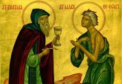 Astăzi, putem observa picturi cu sfânta maria egipteanca în bisericile ortodoxe din românia, fiind prăznuită în data de 1 aprilie. Paraclisul Sfintei Cuvioase Maria Egipteanca Portalul Moldova OrtodoxÄƒ Portalul Moldova OrtodoxÄƒ