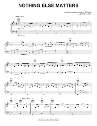 Hier kannst du lernen, wie man nothing else matters von metallica auf dem klavier spielt. Nothing Else Matters Noten Metallica Klavier Gesang Gitarre Rechte Hand Melodie