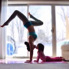 An Impressive Mother And Daughter Yoga Duo Babble Impressive Yoga Poses Yoga Mom Yoga Poses