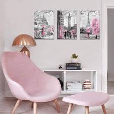 This bathroom decor look related to bathroom, bathroom tiling, toilet and dom was carefully discovered by our home decoration and interior designers and defined as most wanted and expected this time of the year. Buy Paris Decor Canvas Wall Art For Living Room Girls Bedroom Pink Paris Theme Oil Painting London Big Ben Tower Eiffel Canvas Prints Europe Black And White Buildings Picture Wall Decoration For