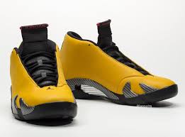 Black And Yellow 13s Release Date Air Jordan 14 Reverse Ferrari University Gold Black University Red Bq3685 706 Release Date Sbd Air Jordans Jordan 14 Jordans