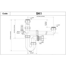 See more ideas about plumbing, under sink plumbing, sink. Mcalpine 1 5 Kitchen Sink 1 5 Bowl Waste Kit Sk1