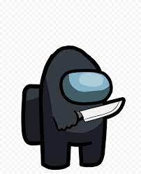 Hd Black Among Us Character Knife Png Character Png Cartoon
