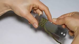Tape the paracord to the handle. 3 Ways To Wrap Paracord Around A Knife Handle Wikihow