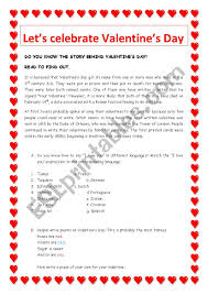 Valentine's day wasn't always known as the day of love. Valentine S Day Esl Worksheet By Jfaraujo