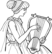 Free Image On Pixabay Woman Playing Musical Ancient Greece Coloring Pages Free Coloring Pages