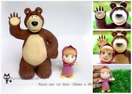 Kurohouse Of Craft Masha The Bear Figures Masha And The Bear Crafts Bear