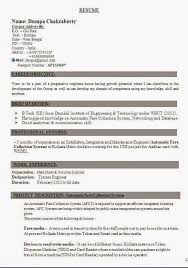 Cv Pattern Cv Pattern Curriculum Vitae Resume Work Experience