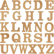 ʔalʔabd͡ʒadijja lʕarabijja), or arabic abjad, is the arabic script as it is codified for writing arabic.it is written from right to left in a cursive style and includes 28 letters. Amazon Com Juvale Wooden Alphabet Letters For Diy Crafts Home Wall Decor 4 In 2 Of Each Letter 52 Pieces