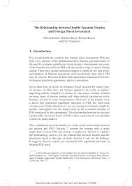 The following countries have concluded double tax treaties with malaysia Pdf The Relationship Between Double Taxation Treaties And Foreign Direct Investment