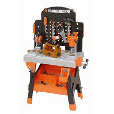Black And Decker Toy Tool Set Home Depot Decker Power Tool Workshop Play Toy Workbench For Kids With Drill Miter Saw And Working Flashlight Build Your Own Tool Box 75 Realistic Toy Tools And Acc Black
