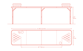 Why play at an indoor beer pong table when you can spice up the party with a floating beer pong table? Beer Pong Tables Official Portable Dimensions Drawings Dimensions Com