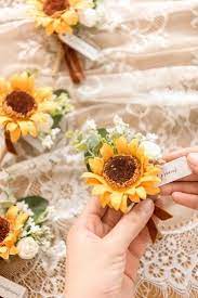Pin By Kathleen Scholz On Wedding Decor Sunflower Wedding Sunflower Wedding Bouquet Boutonniere Wedding