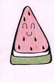 Watermelon Slice Cartoon Etsy Cute Doodle Art Cute Easy Drawings Cute Watermelon