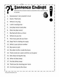Add Ending Punctuation Punctuation Worksheets 2nd Grade Worksheets Parts Of Speech Worksheets
