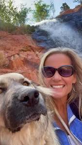 Cute dog Garbanzo hiding from park rangers