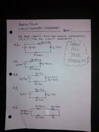 Reading assignments (ra) hw #1: Parallel Circuit Worksheet Shefalitayal