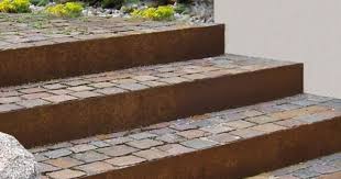 Gartenobjekte Aus Metall Erde Gartentreppe Garten Stufen Vorgarten Garten