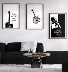 Music art, set of 3 music prints, black and white photography, guitar, piano, microphone art, music wall decor, gift for musician. Create Gallery Wall Three Music Quote Artworks Set Etsy In 2021 Music Room Decor Music Inspired Bedroom Music Themed Rooms