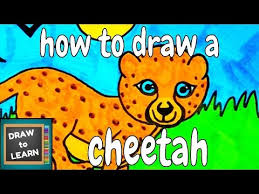 You can watch our lessons in a safe dist. How To Draw A Cheetah Kids Lesson Youtube