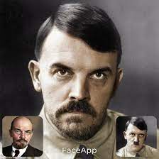 Use your camera to take two pictures of different faces or pick images from your photo gallery. Vladimir Lenin Adolf Hitler Face Morph Faceapp Face Morphing Know Your Meme