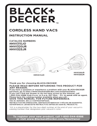 As the black and decker company is more of a manufacturer and producer than a retail outlet, its customer service hours are not especially comprehensive. Black Decker Hhvi315jo32 Hhvi325jr22 Hhvi315jo42 Hhvi325jr22tg Hhvi320jr00 User Manual Manualzz