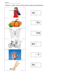 Maybe you would like to learn more about one of these? Lembaran Kerja Perkataan Suku Kata Terbuka