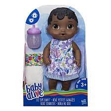 Baby Alive Lil Sips Baby Black Structured Hair Doll Ages 3 And Up Includes Bottle Walmart Com Baby Alive Interactive Baby Dolls Baby Alive Dolls