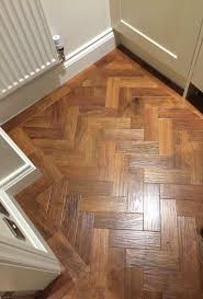Karndean Art Select Colour Auburn Oak In Parquet Formation With A Border Parquet Flooring Kitchen Vinyl Flooring Kitchen Karndean Flooring