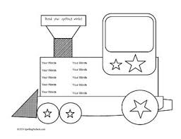 Fill In Word Work With Train Theme Make Unlimited Lists W 10 Words Word Work Word Work Activities Word Work Centers