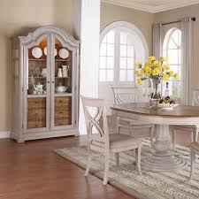 Emerald Home Brighton Curio Cabinet Dove Gray China Cabinets At Hayneedle Dining Table Pedestal Dining Table Emerald Home Furnishings