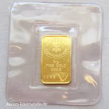 Overview of banks in switzerland. Goldbarren 5 G Feingold 9999 Div Hersteller Anlagegold