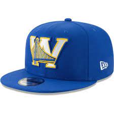 Men S New Era Royal Golden State Warriors Back Half 9fifty Adjustable Hat Adjustable Hat Golden State Warriors Golden State Warriors Logo